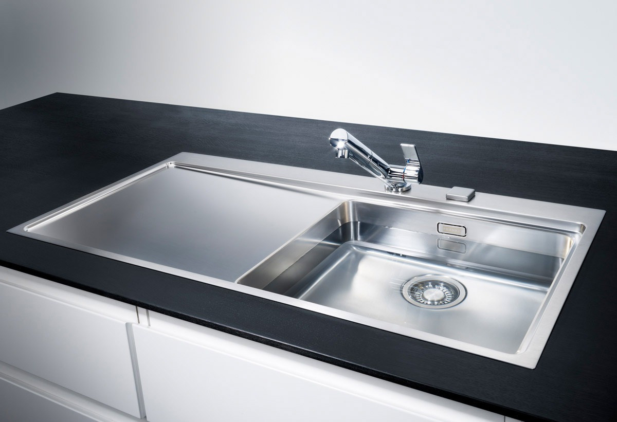 Franke Mythos MMX 211 DP-Stainless Steel Left Drainer Sink And Tap